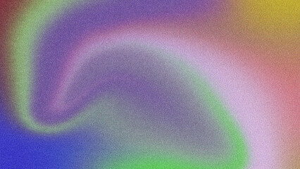 Futuristic Poster Design with Smooth Fluid Shapes and Grainy Texture, Gradient Background with Unique Grainy Noise for Posters