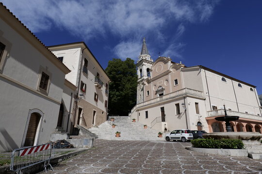 A church in Settefrati, a village in Lazio, Italy.