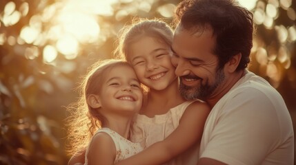 Fototapeta premium True connection with family brings peace to the heart and joy to the soul.