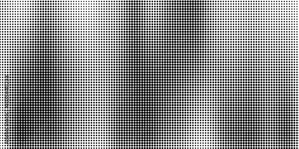 Leinwandbilder halftone abstract pattern dot background and texture with overlay grunge effect. seamless retro comi