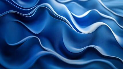 Obraz premium Blue abstract wavy background