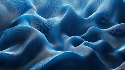 Obraz premium Blue abstract wavy background