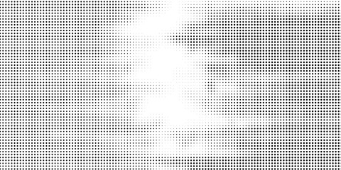 Halftone abstract pattern dot background and texture with overlay grunge effect. Seamless retro comic halftone frame or polka dot pop art line