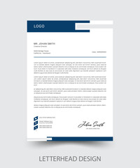 Letterhead Design, Modern Business Letterhead Design Template.
