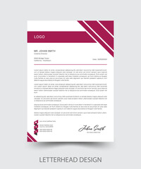 Letterhead Design, Modern Business Letterhead Design Template.