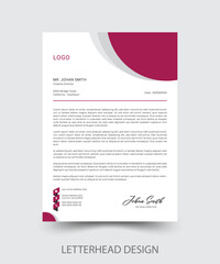 Letterhead Design, Modern Business Letterhead Design Template.