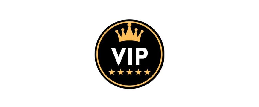 VIP symbols. Royal premium VIP emblem, exclusive VIP member club icon. Luxury royal logo, exclusive VIP member. Illustration in vector form