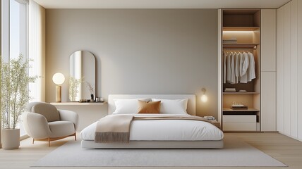 Luxurious Bedroom and Warm Lighting