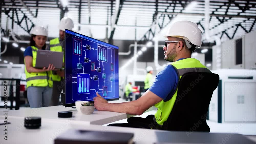 Poster Engineer Operators Using Scada System