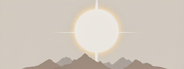 illustrazione con elementi geometrici a tema astratto surreale