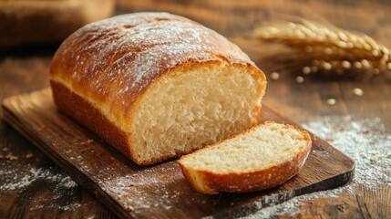 Freshly Baked Bread Loaf