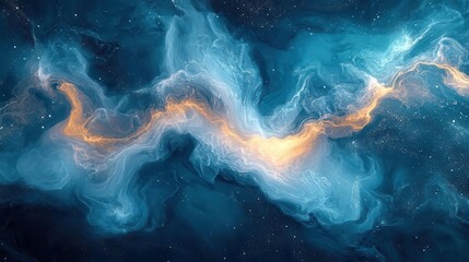 vibrant fluid paint swirls create an abstract pattern reflecting a dynamic color scheme of teal blue and white this digital artwork exudes energy and creativity perfect for modern wallpapers