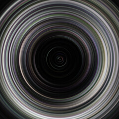 Colorful radial motion effect. Abstract rounded background. Color curves and sphere.