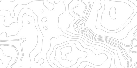 Abstract Topographic Contour Line Pattern in Black and White, Modern design with White background with topographic wavy pattern