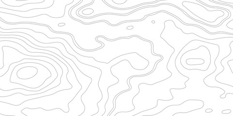 Abstract Topographic Contour Line Pattern in Black and White, Modern design with White background with topographic wavy pattern