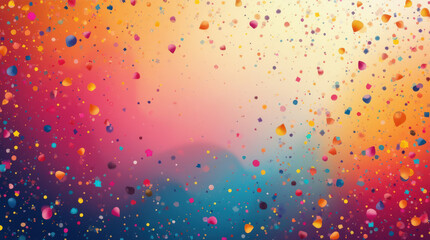 Colorful Balloon and Confetti Celebration Background for Party Invitations, Festive Events, and Birthday Themes - High-Quality Image
