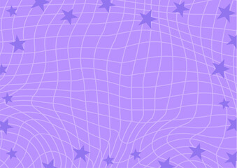 Abstract psychedelic grid texture. Stock vector illustration in hand drawn style.