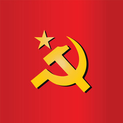 Soviet Union Logo Hammer and Sickle Symbols, USSR Red Army