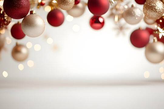 Festive Family Photoshoot Setup in a White Studio – Holiday Cheer and Togetherness