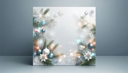Festive Winter Holiday Background