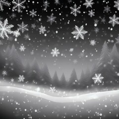  winter snowflakes falling animation