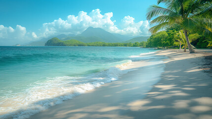 Fototapeta premium beach with blue sky