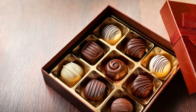 zurich switzerland january 7 2023 lindt mini pralines box close up of open small gift box of swiss chocolate candies luxurious selection of milk dark and white miniature masterpieces