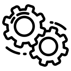Gears  Icon Element For Design