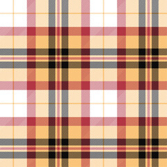Tartan plaid texture pattern for textile, garments, fabric print, background and wallpaper. Seamless vector design.