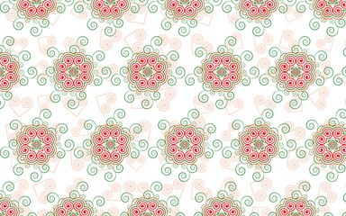 Abstract background, pattern, floral and vine design, designed by imitating the Hmong ethnic pattern.