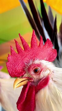 close up of rooster