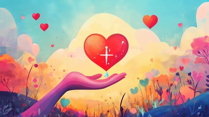 Every year on November 14, the world observes World Diabetes Day, which serves as the main platform for international diabetes awareness campaigns. Vector-based artwork.