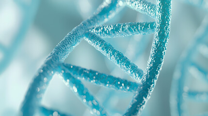 Close-Up of DNA – Molecular Structure and Genetic Information Visualisation