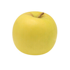 Yellow apple isolated on transparent background. Png