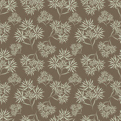 Abstract elegance pattern with floral background.