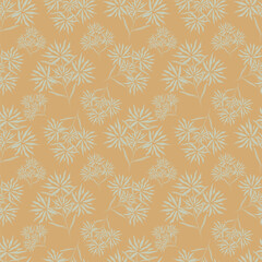 Abstract elegance pattern with floral background.