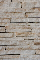 White stone wall, stacked slabs walls stone