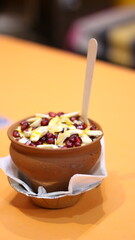 cake with chocolate and cherry