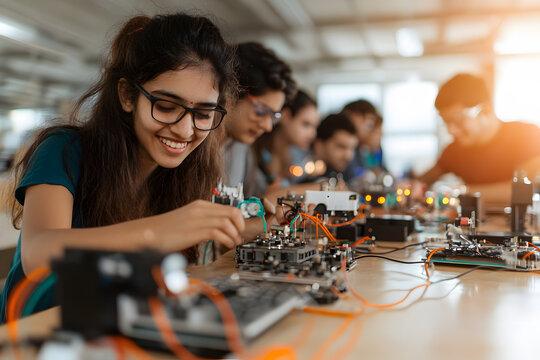 Young Indian Engineering Student – Representing the Future of Innovation and Technology