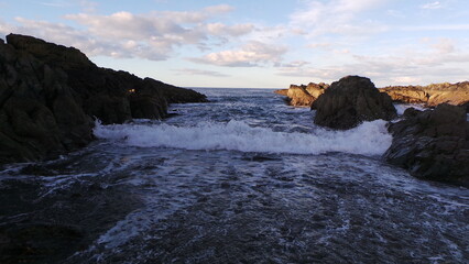 Waves crashing 