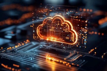 Obraz premium The Crucial Role of Cybersecurity in Cloud Computing 