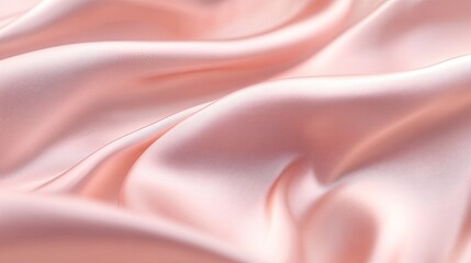 Fototapeta premium Blurred satin fabric in soft pastel pinks, offering a smooth texture that enhances the feeling of luxury and refinement