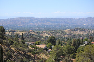 View of the Valley from Topanga Canyon in Woodland Hills, California