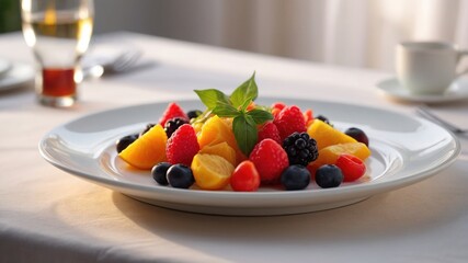 A canvas of sophistication, where white porcelain meets the embrace of flowing textiles.