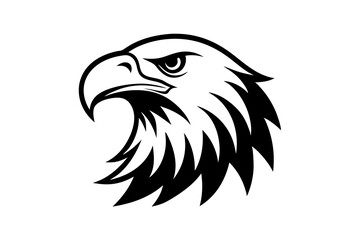 Obraz premium Bald Eagle icon on white background