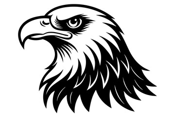 Bald Eagle icon on white background