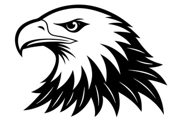 Bald Eagle icon on white background