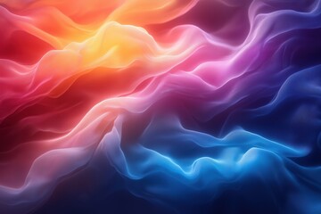 Colorful rainbow gradient background with a soft, flowing fabric texture