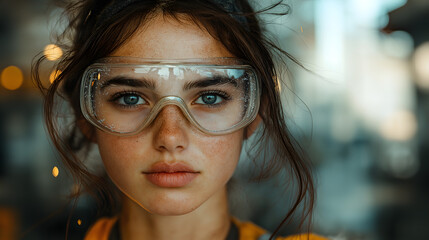 Young Women working i the Steel Mill 