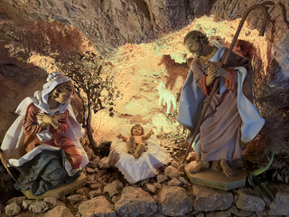 The Nativity Scene In The Rural Place 